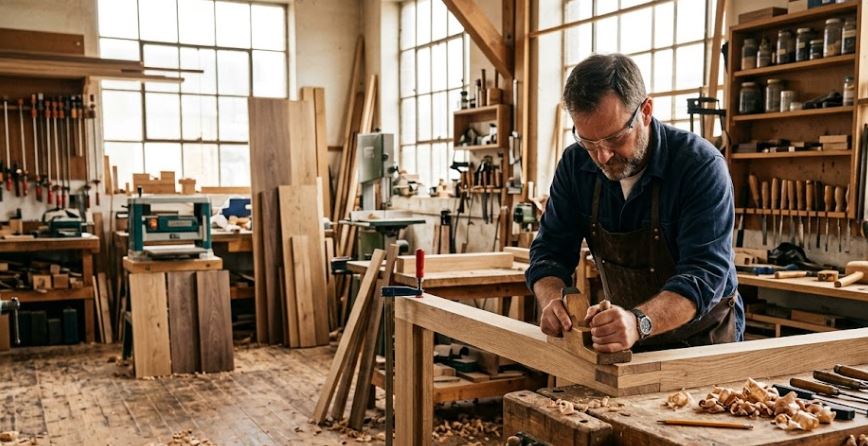 Atelier de menuiserie artisanale à Nantes