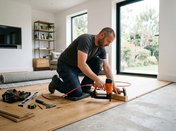 Pose de parquet
